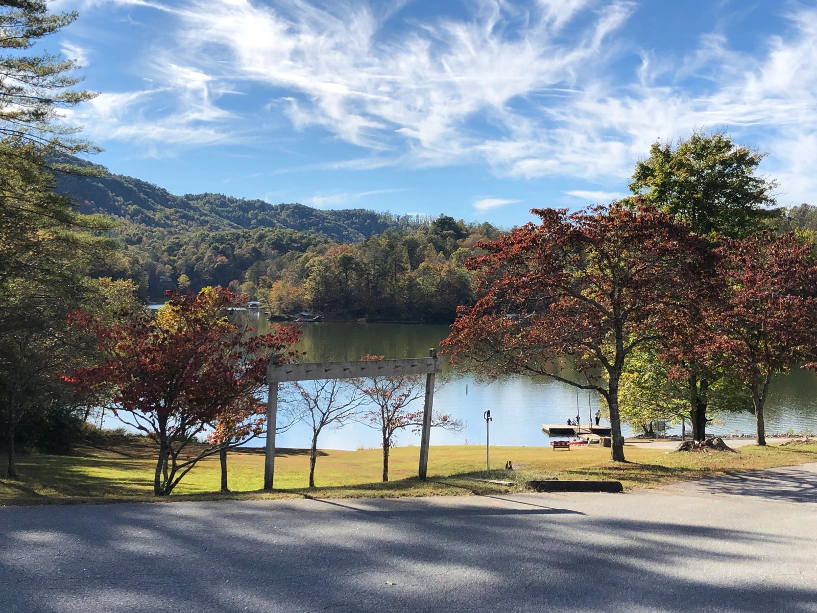 Nearby lake recreation