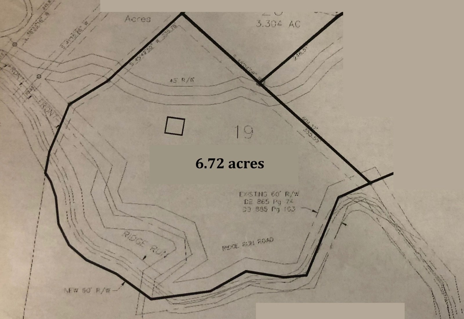 Pinnacle 19 parcel map · 6.72 acres